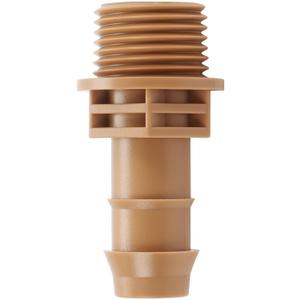 12 Pieces 1/2 Inch PVC to 1/2 Inch Drip Irrigation Adapter Fittings, 1/2" Male Pipe Thread(MPT) x 1/2" Drip Line Barbed Coupling Connectors 1/2-in PVC to 1/2-in Poly Tubing Adapter (1/2" Thread To 1/2" Coupling)
