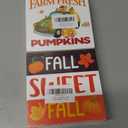 Fall Decor Pumpkins Wood Sign Autumn Harvest Decorations Farmhouse Home Table Desk Decor (5 x 5 Inches) Fall Home Decor  Pumpkin Maple Leaf Decorations Fall Sweet Fall Wooden Decorative Sign Home Decor for Desk Table Shelf 5 x 5 Inches