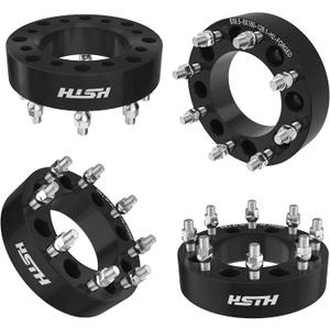 HISH 2" 8 Lug Wheel Spacers 8x6.5 to 8x180mm Fits for 2001-2003 Chevrolet Silverado 1500 HD, 1997-2014 Chevy Express 2500 3500, 6061-T6 Aluminum Alloy, Package of 4