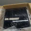 11" x 11" RV Roof Vent Fan With 12V Manual Riser Reversible Manual Lift with Black Lid, 13.8 X 13.8 X 5