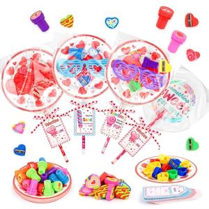 JELMOK Valentines Day Cards for Kids, Valentines Day Cards Bulk, Valentine Exchange Card for Kids Girls Boys School Class Classroom Cards Party Favors (Rose)