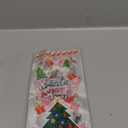 100 PCS Christmas Cellophane Treat Bags(5x11 Inch) with Tie, Plastic Christmas Bags for Candy Goodie Goody Cookie Gift Wrap Xmas Santa Pouches Frozen Winter Holiday Party Favors Supplies Decorations