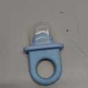 Frida Baby Push Pop Feeder, Baby Fruit Food Feeder to Safely Introduce New Foods, Fresh + Frozen, Silicone, BPA Free, Dishwasher Safe | Blue