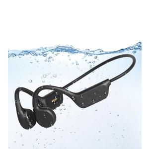 Miulloeib Swimming Headphones, IPX8 Waterproof Bone Conduction Headphones, 32G Memory Sports Headphone, Open Ear Bluetooth 5.4 Underwater Headphone for Running, Cycling
