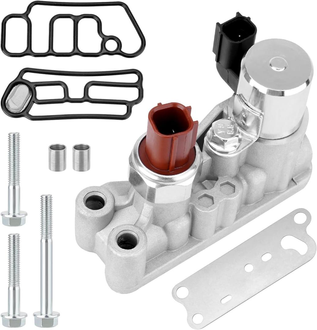 Variable Valve Timing Solenoid Compatible with Honda Acura 2008-2017 Odyssey, 2009-2015 Pilot, 2008-2012 Accord, 2010-2011 Accord Crosstour, 2012 Crosstour, 2013-2015 RDX 3.5L V6 Replace#918-056