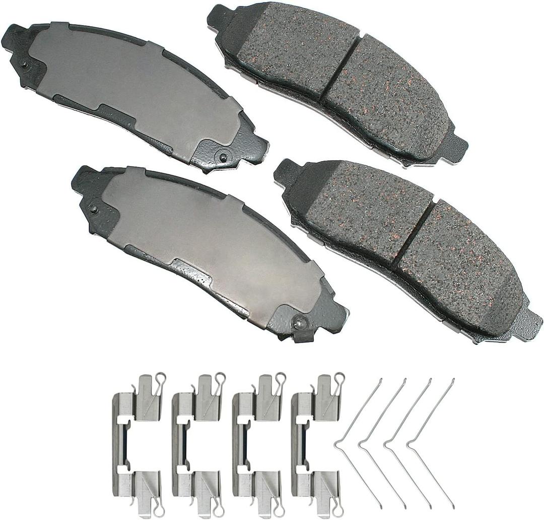 Akebono ACT1094 Proact Ultra Premium Ceramic Disc Brake Pad kit , GREY