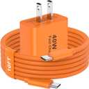 iPhone 17 Pro Max Charger Fast Charging, 40W USB C iPhone 17 Fast Charger Block with 10 FT Long Type C to C Charging Cable Cord for iPhone 17/17 Pro Max/17 Pro/Air/16/16 Pro Max/15/15 Pro Max, Orange