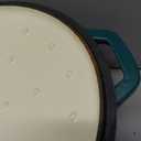 Mueller DuraCast 6 Quart Enameled Cast Iron Dutch Oven Pot with Lid, Heavy-Duty, Oven Safe up to 500 F & Across All Cooktops, Wedding Registry Ideas & Gifts, Emerald