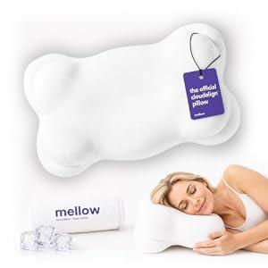 Mellow CloudAlign Memory Foam Pillow for Neck & Shoulder Support, High