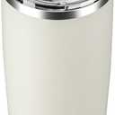 20oz Hygienic Stainless Steel Vacuum Insulated Tumbler w/ Easy-On/Easy-Off Lid - Removable slider, Double Wall 18/8 Travel Mug, BPA-Free, Fits Cup Holders, Premium Quality, Smart Value - Cream