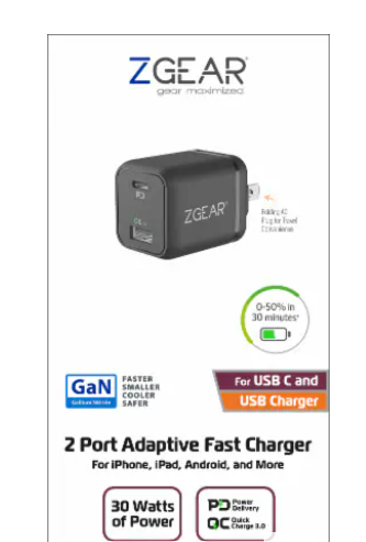 2 Port Adaptive Fast Charger 30W