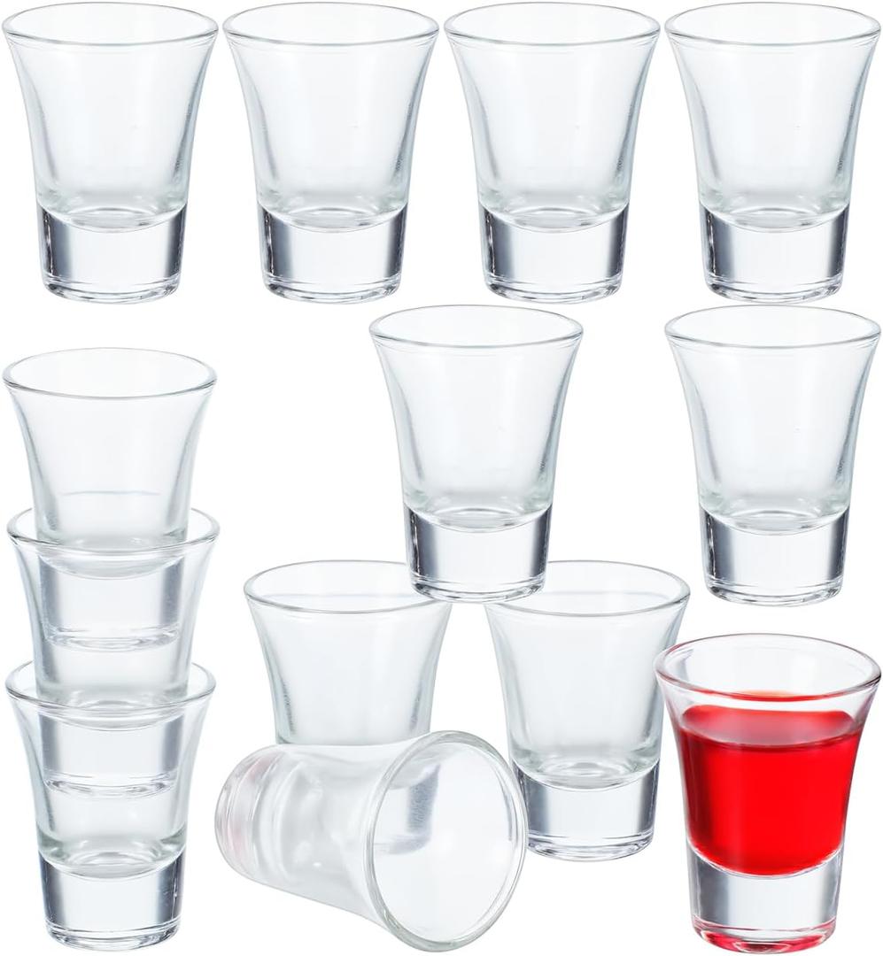 Cabilock 24 Pcs Glass Eucharist Cups Set for Church Services Elegant Communion Glasses Fit Standard Holy Communion Trays Religious Wine Supplies for Sacrament Ceremonies