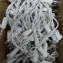 Clear Christmas Lights 50FT 200 Incandescent Bulbs Warm White Mini Lights with White Wire for Christmas Tree, Garland, Thanksgiving, Wedding, Party, Home, Indoor & Outdoor Festival Decoration