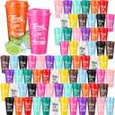 72 Teacher Appreciation Gifts in Bulk 16 oz Plastic Reusable Coffee Cups Employee Appreciation Tumblers with Lids Thank You Gifts for Coworkers Team Staff Volunteer Nurse (Corlorful)