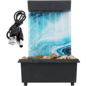 Tabletop Ball Fountain Waterfalls,Irregular Stone Water Fountain Indoor for Relaxation,Home/Office Decoration Meditiation Water Resin, House Warming Gifts New Home (#1)