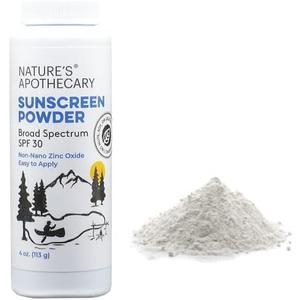 Amazon.com: All-Natural, Benzene Free, Non Nano Zinc Oxide Sunscreen Powder SPF 30 - Water & Sweat Resistant, Reef & River Friendly, Hypoallergenic, Biodegradable, Made in USA by Nature's Apothecary : Beauty & Personal Care