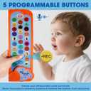 AAC Device for Autism Communication Device for Nonverbal Kids & Adults, Non Verbal Communication Tools for Speech Therapy, Autism Talking Aids with 5 Programmable Buttons & Adjustable Volume