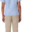 French Toast Girls' Fitted Short Sleeve Wrinkle-Resistant Blouse (16, Light Blue)