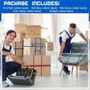 15 Pcs Variety Extra Large Moving Rubber Bands 46" 42" 36" 30" 25" Length for Furniture and Moving Blankets Extra Strength Mover Bands Elastic Rubber Straps for Secure Packing, Pallets, Boxes