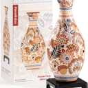 PieceRelax Unique Flower Vase - 3D Puzzle Vase for Adults to Flower Arrangement and Home Decoration Made by 160 Curved Plastic Puzzle Pieces - Autumn Abundance [S1042]