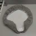 Luxury Soft Microfiber Toilet Lid Cover Machine Washable Solid Toilet Seat Cover 17.5" x 15" Adjustable Rubber Backing Fits Most 16-17.5" L x 14-16" W Round Oblong and Elongated Toilet Seat (Gray)