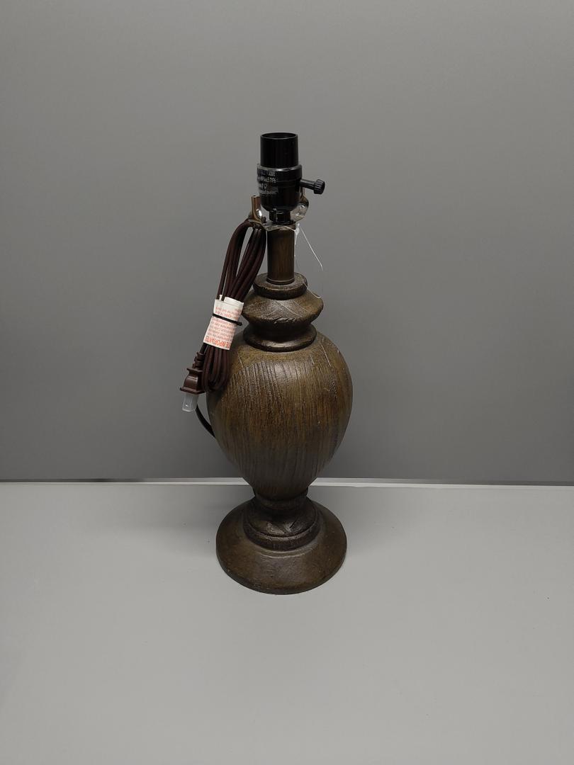 Clayre & Eef Lampenvoet Tafellamp in Brown MDF.