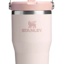 STANLEY IceFlow 2.0 Flip Straw Tumbler with Handle 20 oz | Twist On Lid and Flip Up Straw | Leak Resistant Water Bottle | Insulated Stainless Steel | BPA-Free | Rose Quartz