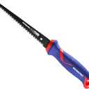 WORKPRO Drywall Saw, 6-inch Jab/Keyhole/Wallboard/Sheetrock Cutting Tool with Ergonomic Handle, Triple Ground Teeth, Faster Cutting Drywall Cutter with 8-TPI Bi-metal Blade (Blue)