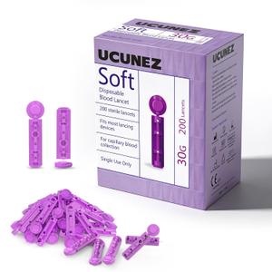 4 x Lancets Compatible with Most Lancing Devices 30 Gauge Lancets for Diabetes Testing (200PCS)