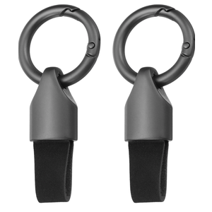 HARFINGTON Car Key Chain Ring Clip Small Leather Keychain Key Fob Key Fob Accessory with Keyrings for Home Car Keys 2 Pack