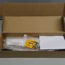 1ft Wood Handrail for Indoor Stairs, Wood Staircase Handrail W/s Black Sturdy Metal Brackets, Stair Banister Railing Wooden Safety Grab Bar for Elderly & Kids