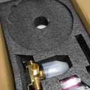 Black Shower Faucet Single Function Trim Kit with Rough-in Valve Set Bath Rainfall Shower System 8inch Square Stainless Steel Metal Shower Head