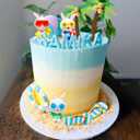 LaVenty Beach Cake Decorations Summer Surfboard Cake Toppers Pool Party Cake Decoration Luau Cake Decoration Hawaiian Cake Decorations for Summer Decorations