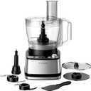 Food Processor, 4 Programs & Pulse,1000W Max Power,12 Cups Total Volume for Slicing, Mincing, Dicing, Shredding, Puree, Dough and Vegetable Chopper Clean Bowl Scraper, Stainless Steel (CG525)