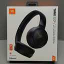 JBL Tune 520BT - Wireless On-Ear Headphones, Up to 57H Battery Life and Speed Charge, Lightweight, Comfortable and Foldable Design, Hands-Free Calls with Voice Aware (Black)