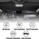 Sea Turtles Car Windshield Sun Shade Foldable Sunshade Front Window Cover Sun Visor Protector Accessories (59x27.5 inches)