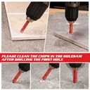 Goldblatt Diamond Drill Bits, 5 Pcs Set 1/4"", 5/16"", 3/8"", 3/4"" Drill Holesaw and 6mm Carbide Drill with Quick Fit Hex Shank for Ceramic Porcelain Tile Marble Granite (not for Wood), G02643