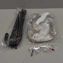 Keymall Old Man Wig And Mustache Set Grandpa Costume Accessories Kit With Grey Wig Fake Beard Eyebrows Cane Glasses for Men Adults teens (Silver wig set)