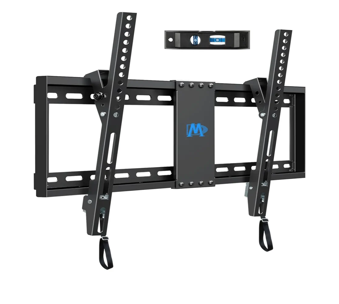 Mounting Dream UL Listed TV Mount for Most 37-75 Inch TV, Universal Tilt TV Wall Mount Fit 16", 18", 24" Stud with Loading Capacity 132lbs, Max Vesa 600 x 400mm, Low Profile Flat Wall Mount Bracket