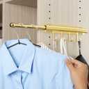 12 inch Valet Rod for Closet Pull Out Closet Valet Rod Slide Out Gold Valet Rods for Closets Telescopic Closet Rod