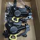 Zoom Hydraulic Disc Brake Calipers: HB-100 MTB Bike Disc Brakes Front & Rear Caliper Set for Mountain, Road Bicycle and E-Bike (Pair, Black)