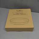 Amolliar Lazy Susan Organizer, Tray for Household Purpose, Metal Rotating Turntable for Cabinet, Kitchen, Fridge, Pantry Storage, Vanity, Spice Rack Condiment, Under Sink Organizer, White 10" 4 Pack