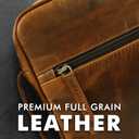 ELIZO Leather Bible Cover for Men Bible Case Women Holder Carrying Organizer Wrap Sleeve Protector Christian Religious Gift Cross Bookmark Large Antique Brown