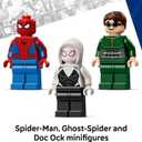 LEGO Marvel Mech Battle: Spider-Man vs. Doc Ock Building Toys for Kids - Super Hero & Villain Poseable Mech Toys W/3 Marvel Minifigures for Kids & Fans, Ages 6+ - Gift Idea for Birthdays - 76338