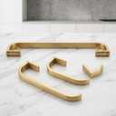 Bathroom Accessories Set Gold