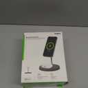 Belkin MagSafe 2-in-1 Wireless Charging Stand for Apple iPhone 17, iPhone 16, iPhone 15, iPhone 14 Series & AirPods - MagSafe Fast Charging Station for Multiple Devices - Black (Certified Refurbished)