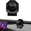 Car Compass, Compass for Car Dashboard, Auto Dashboard Compasses Ball with Slope Meter, Universal Auto Accessories Adjustable Dash Vehicle Direction Navigation Ball for Cars Boats Trucks