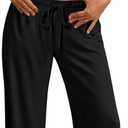 Trendy Queen Womens 2 Piece Sweatsuits Lounge Sets Track Suits Tank Tops Wide Leg Pants Spring Matching Outfits 2026 (Medium, Black)