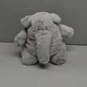 IKASA Elephant Stuffed Animals Plush Toys,10" Cute Plushie Soft Cuddly Plushy Fluffy Toy, Gifts for Family Kids Girls Boys (Medium, Light Gray Elephant)