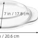 Microwave Glass Splashproof Cover 8-Inch Heat-Resistant Lid for Oven Bowls Reusable Microwave Plate Protector for Even Cooking and Kitchen Use
